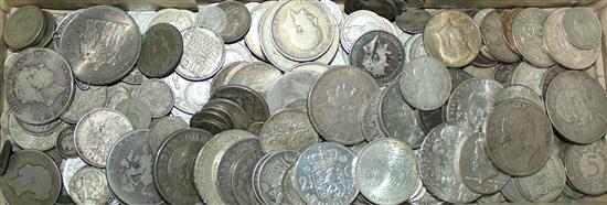 Qty part silver coins - mixed